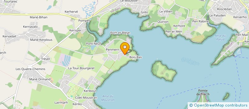 localisation de l'entreprise GWEZ LANVAUX  BADEN