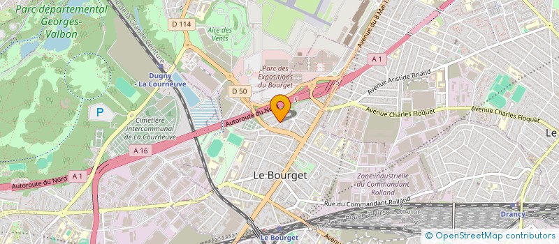 localisation de l'entreprise GWF à LE BOURGET