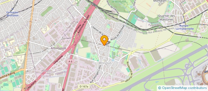 localisation de l'entreprise GWF GURBRAD à WISSOUS