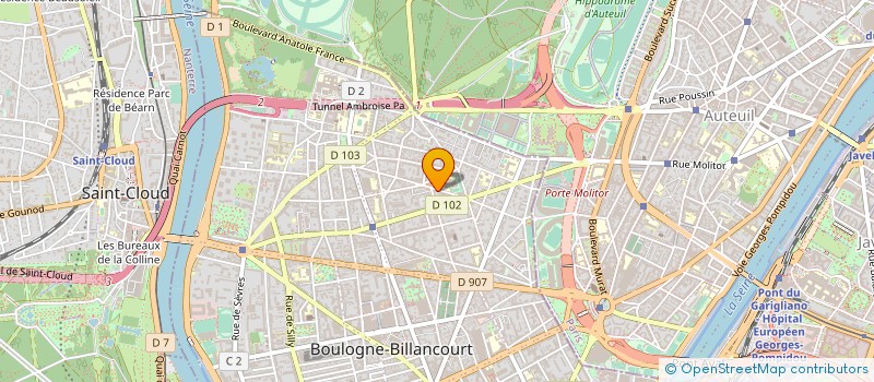 localisation de l'entreprise GWINIZH-DU à BOULOGNE-BILLANCOURT
