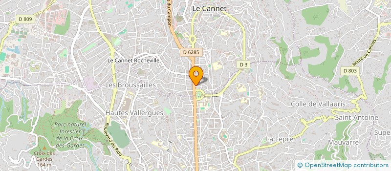 localisation de l'entreprise GWLADYS & CO à LE CANNET