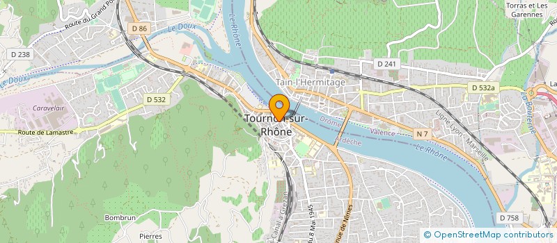 localisation de l'entreprise GWMP à TOURNON-SUR-RHONE