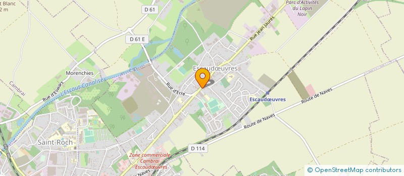 localisation de l'entreprise GWS  ESCAUDUVRES