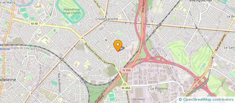 localisation de l'entreprise GWX à MARCQ-EN-BARŒUL