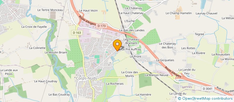 localisation de l'entreprise GX  CORPS-NUDS