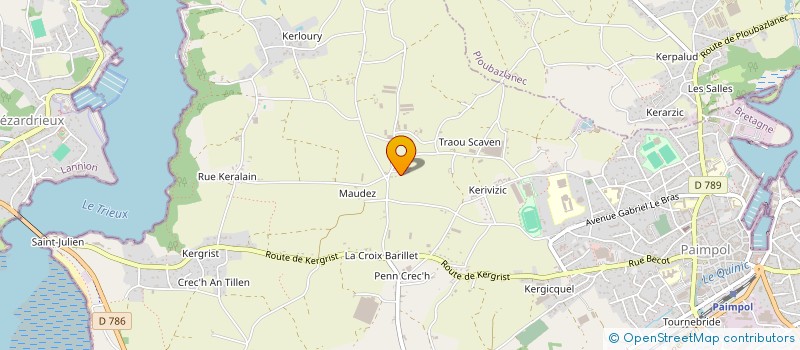 localisation de l'entreprise GX IMMOBILIER  PAIMPOL