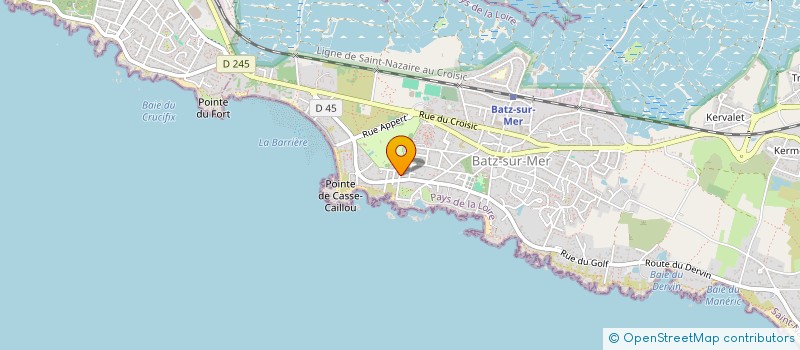 localisation de l'entreprise GX SCI  BATZ-SUR-MER