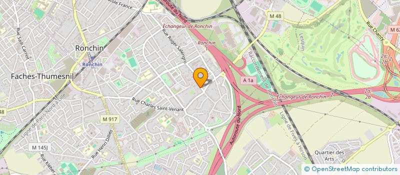 localisation de l'entreprise GXHL  RONCHIN