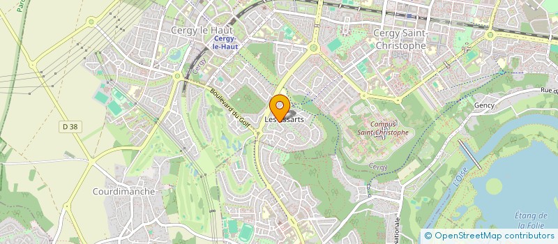 localisation de l'entreprise GXIMM  CERGY