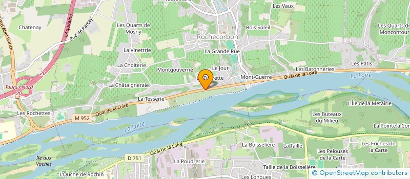 localisation de l'entreprise GXMH INVEST à ROCHECORBON