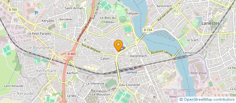 localisation de l'entreprise GXV  LORIENT