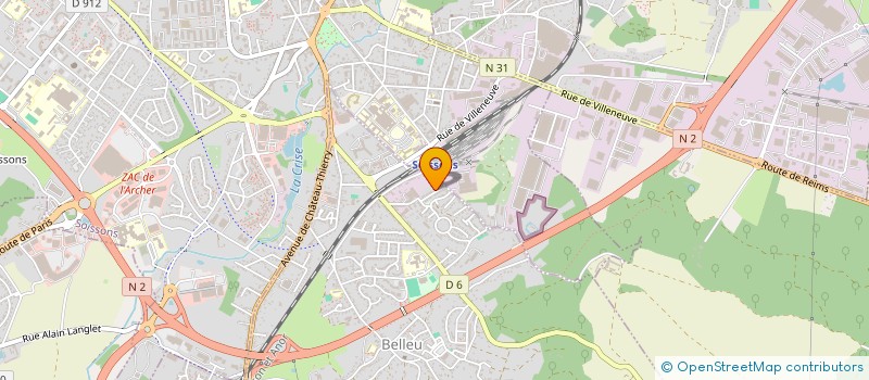 localisation de l'entreprise GY PRESTA à BELLEU