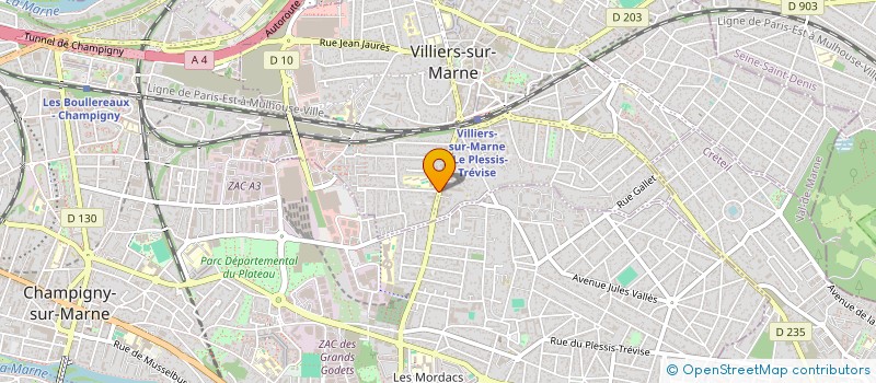 localisation de l'entreprise GY PRODUCTION ET INNOVATION à VILLIERS-SUR-MARNE