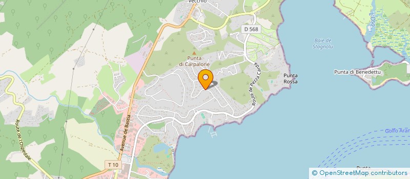 localisation de l'entreprise GYA IMMOBILIER à PORTO-VECCHIO