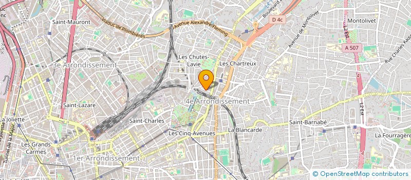 localisation de l'entreprise GYBEL à MARSEILLE 4EME
