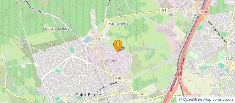 localisation de l'entreprise GYBESET INFORMATIQUE  SAINT-ESTEVE