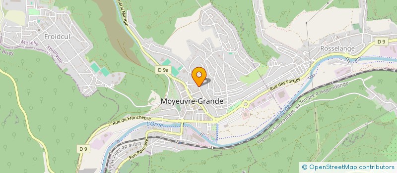 localisation de l'entreprise GYD TRANSPORTS à MOYEUVRE-GRANDE