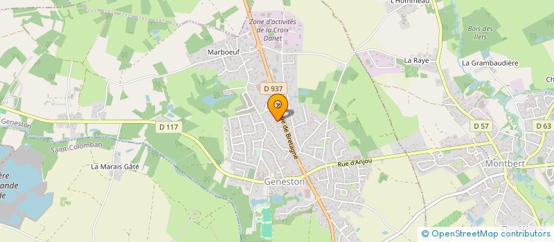 localisation de l'entreprise GYF  GENESTON