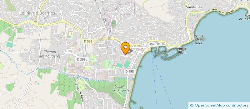 localisation de l'entreprise GYL à LE LAVANDOU