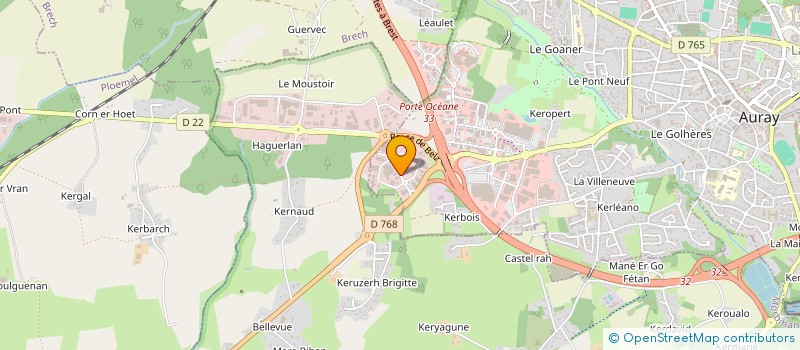 localisation de l'entreprise GYLJ MARKETING CONSEILS à AURAY