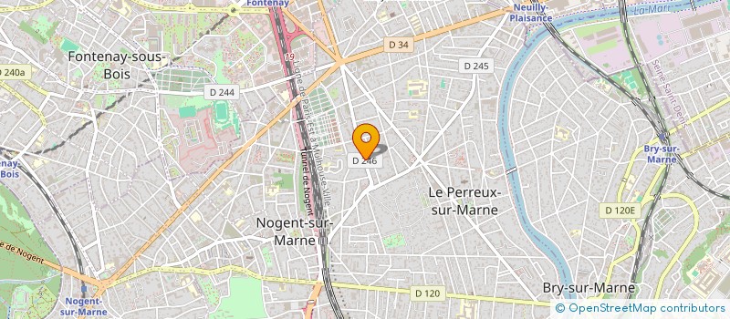localisation de l'entreprise GYLMAR  LE PERREUX-SUR-MARNE