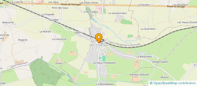 localisation de l'entreprise GYM 2000  SAINT-JEAN-DES-CHAMPS