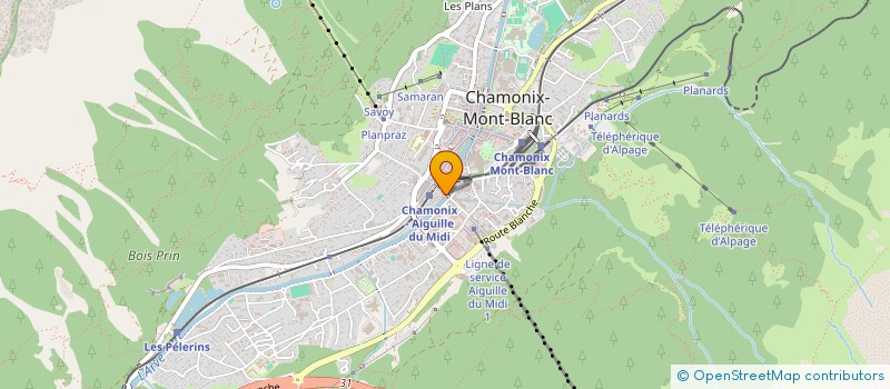 localisation de l'entreprise GYM 74  CHAMONIX-MONT-BLANC