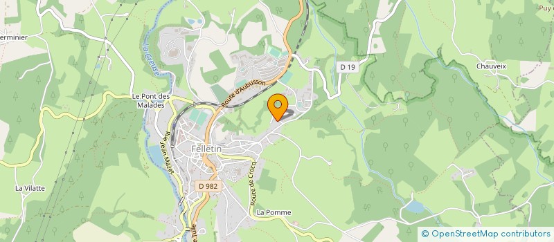 localisation de l'entreprise GYM ADDICT FELLETIN  FELLETIN