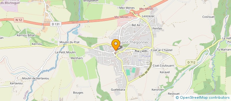 localisation de l'entreprise GYM ADULTES ST THE  SAINT-THEGONNEC LOC-EGUINER