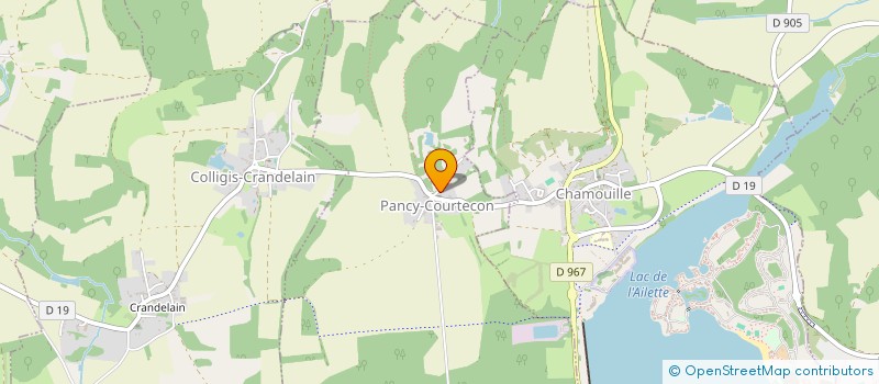 localisation de l'entreprise GYM'AILETTE  PANCY-COURTECON