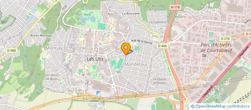 localisation de l'entreprise GYM'AIR à LES ULIS