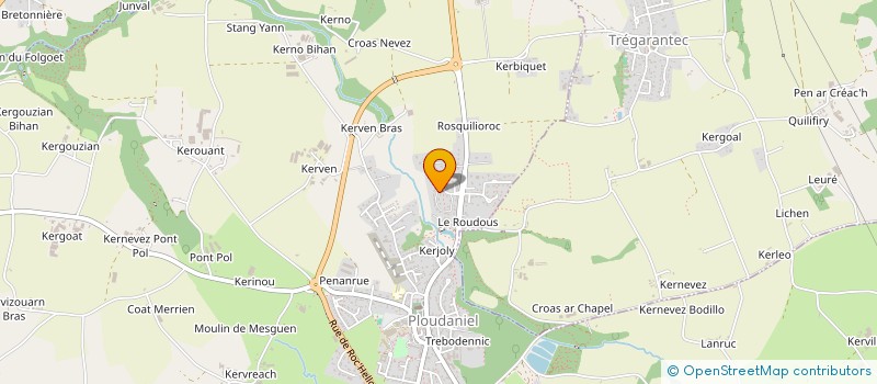 localisation de l'entreprise GYM ATTITUDE  PLOUDANIEL