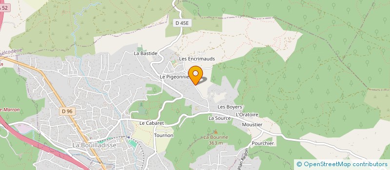 localisation de l'entreprise GYM AUX AGRES LA BOUILLADISSE  LA BOUILLADISSE