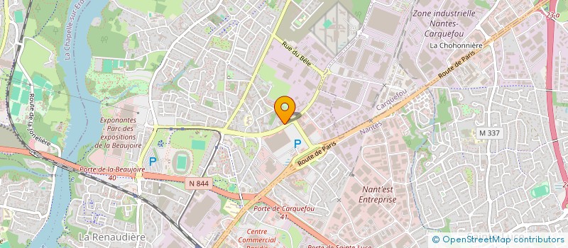 localisation de l'entreprise GYM BAUGE à NANTES