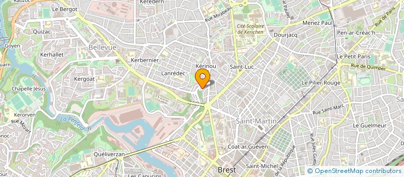 localisation de l'entreprise GYM BIEN ETRE ACCUEIL à BREST