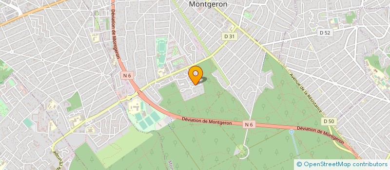 localisation de l'entreprise GYM BIEN ETRE LOISIRS à MONTGERON