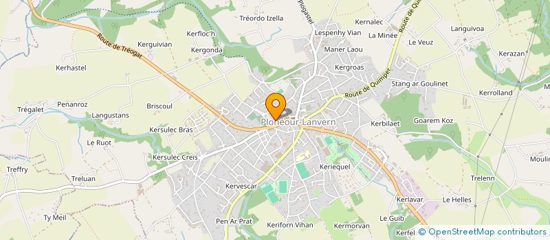 localisation de l'entreprise GYM BIGOUDENNE SPORT POUR TOUS  PLONEOUR-LANVERN