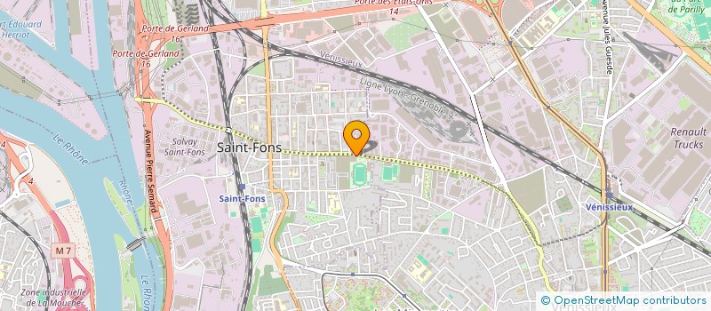 localisation de l'entreprise GYM BOXING SAINT FONS à SAINT-FONS