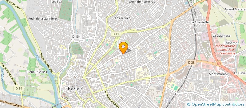 localisation de l'entreprise GYM CALIFORNIA à BEZIERS