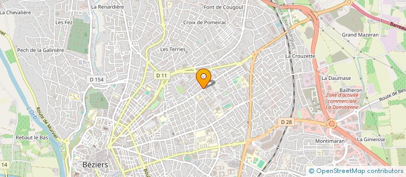 localisation de l'entreprise GYM CALIFORNIA  BEZIERS