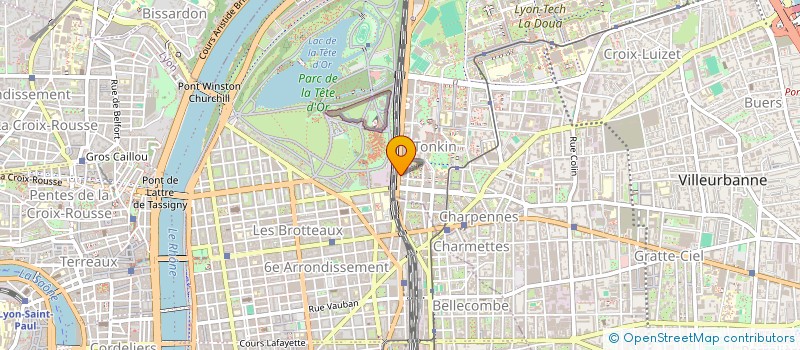 localisation de l'entreprise GYM CENTER STALINGRAD  VILLEURBANNE