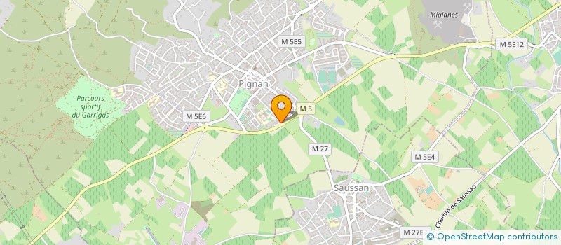 localisation de l'entreprise GYM CHOC FIT à PIGNAN