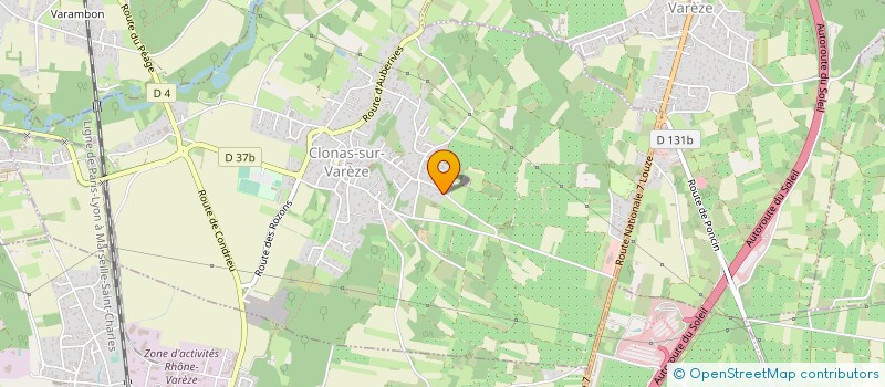 localisation de l'entreprise GYM CLONAS  CLONAS-SUR-VAREZE