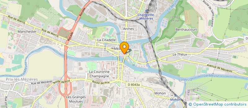 localisation de l'entreprise GYM CLUB  CHARLEVILLE-MEZIERES