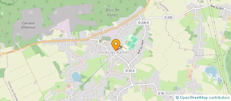 localisation de l'entreprise GYM CLUB  FLINES-LEZ-RACHES