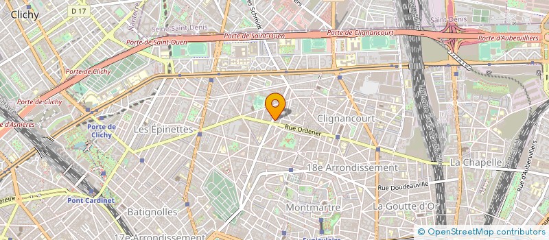 localisation de l'entreprise GYM CLUB DAMREMONT à PARIS
