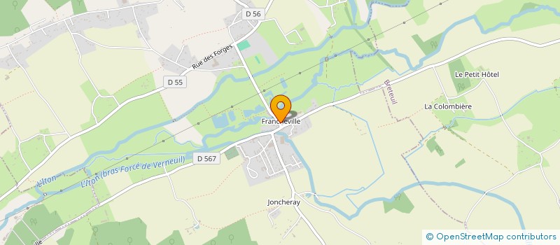 localisation de l'entreprise GYM CLUB DE FRANCHEVILLE  VERNEUIL D'AVRE ET D'ITON