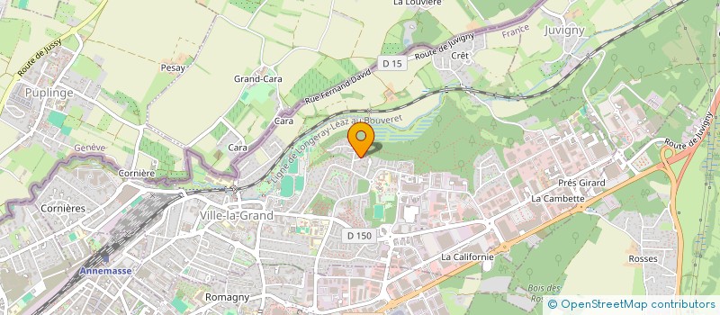 localisation de l'entreprise GYM CLUB DE VILLE LA GRAND  VILLE-LA-GRAND