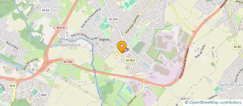 localisation de l'entreprise GYM DE LA MARQUE à HEM