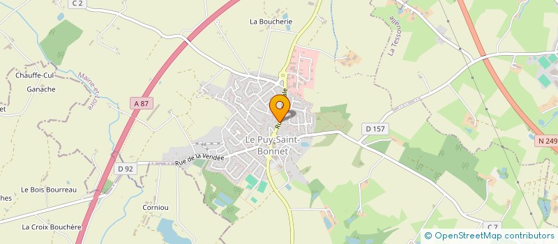localisation de l'entreprise GYM DETENTE MASCULINE à CHOLET